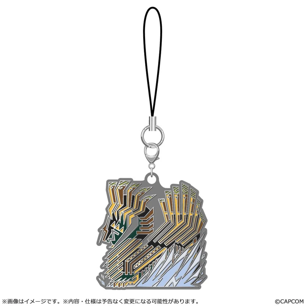 Monster Hunter Wilds Monster icon Metal Keychain - 1 Unidade Aleatória